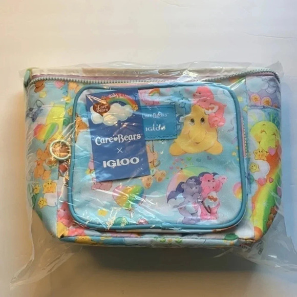 Care Bears x Igloo 9 Can Insulated Square Lunch Pail Cooler Bag NWT - Picture 2 of 7
